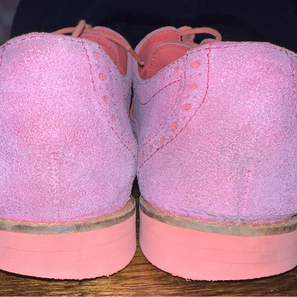 Cole Haan Suede Oxford Shoes 8B PINK - Picture 4 of 10
